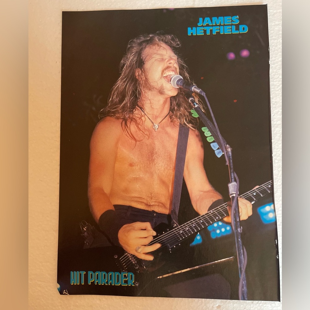 James Hetfield Hit Parader Pinup